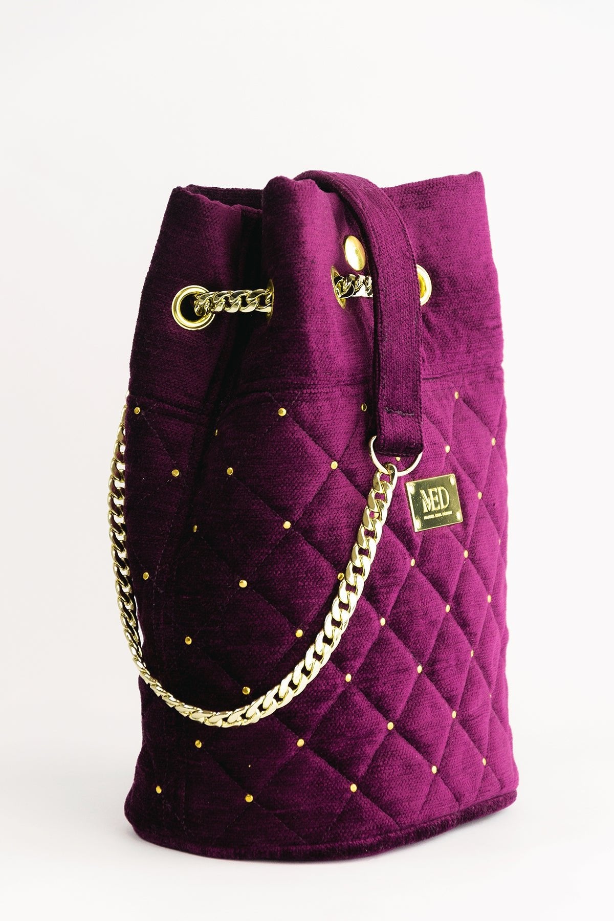 Beuteltasche "RICH IN VELVET" - lilac - Manuel Essl Design