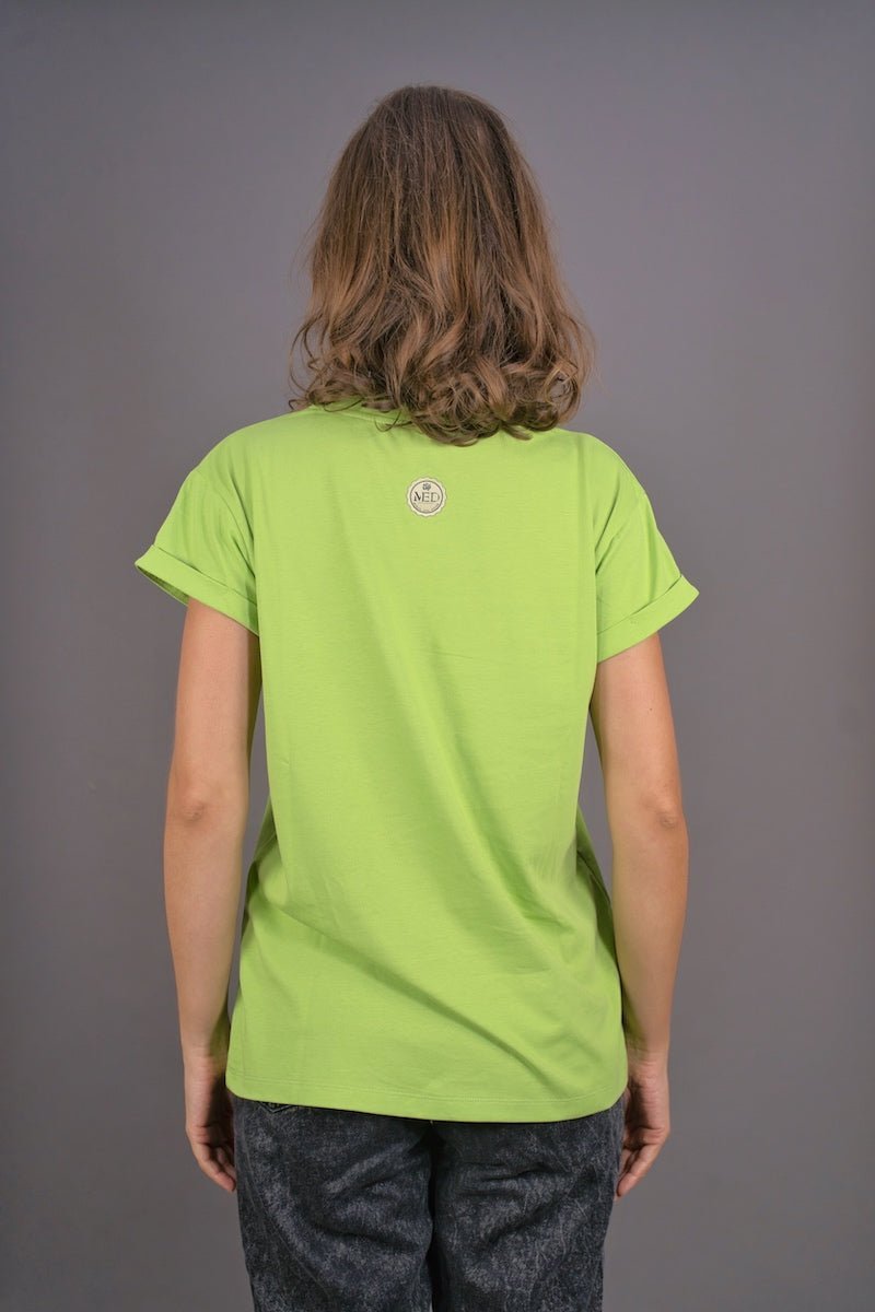 T-Shirt "PLANT LOVE" - limonengrün - Manuel Essl Design