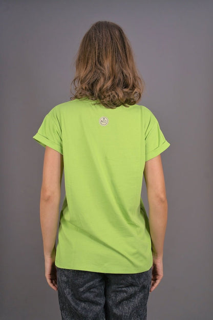T-Shirt "PLANT LOVE" - limonengrün - Manuel Essl Design