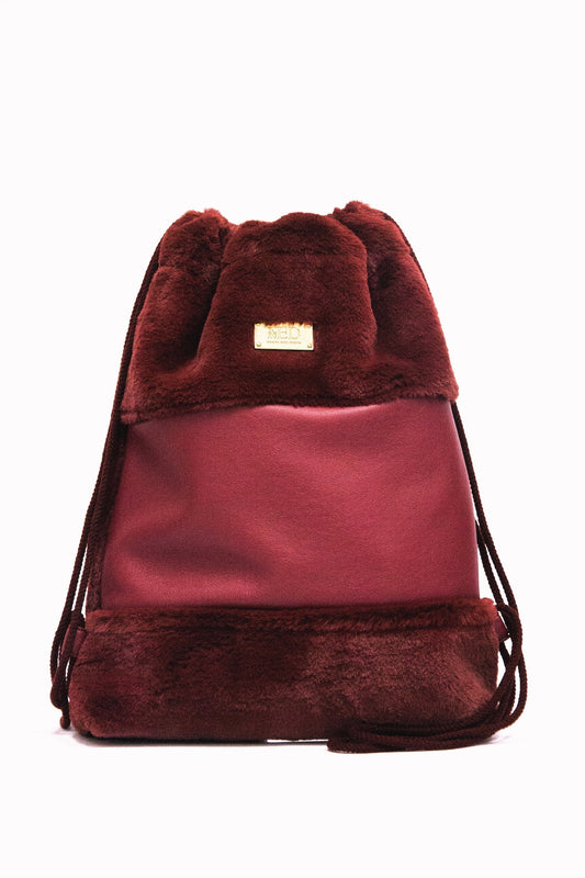 Gym Bag "FLUFFY" - bordeaux - Manuel Essl Design