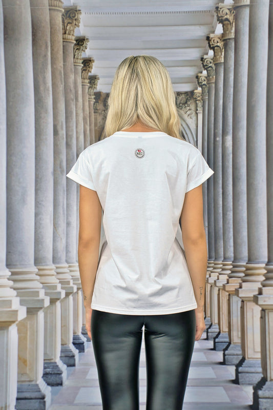 T-Shirt "SEA OF FLOWERS" - weiß - Manuel Essl Design
