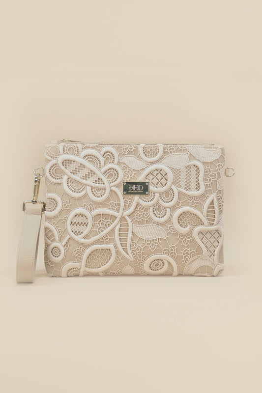 Twin Clutch "JARDIM" - beige - Manuel Essl Design