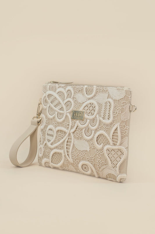 Twin Clutch "JARDIM" - beige - Manuel Essl Design